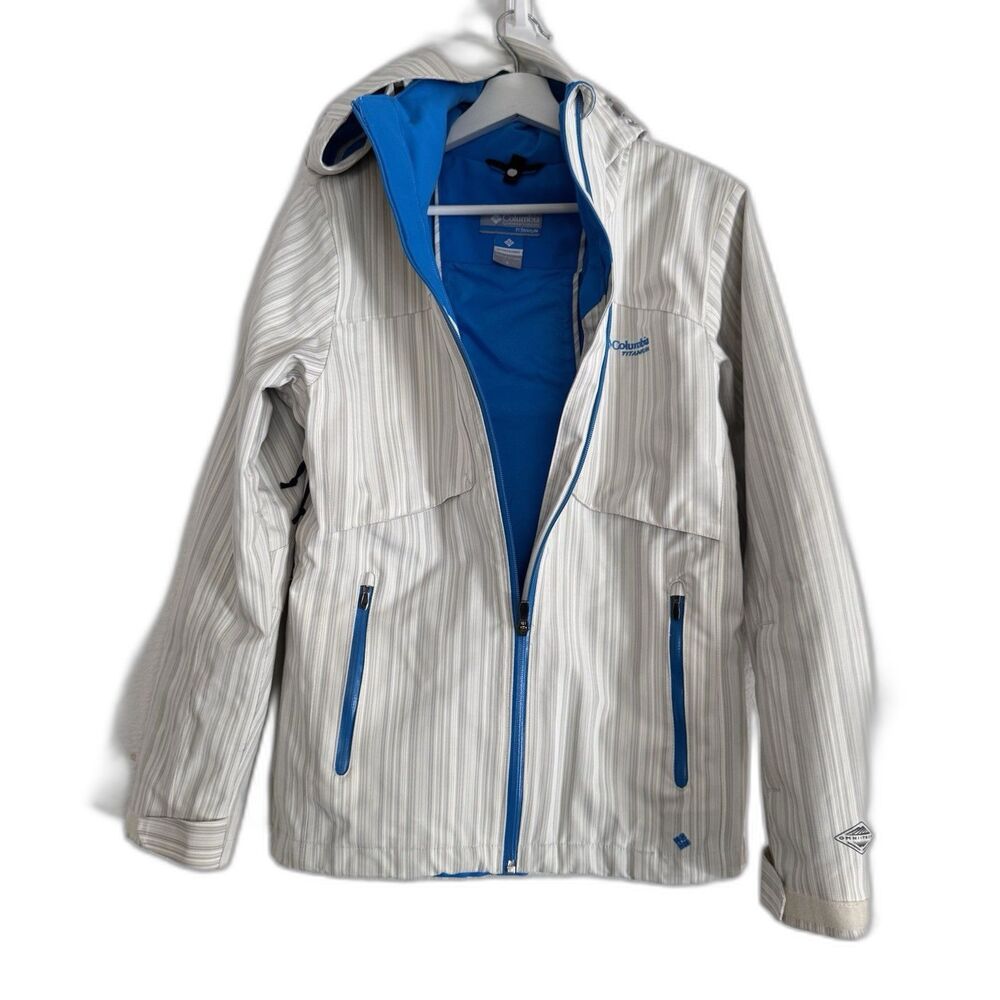 Columbia Women Small White Titanium 3-in-1 Winter Jacket Omni-Shield MSRP $280